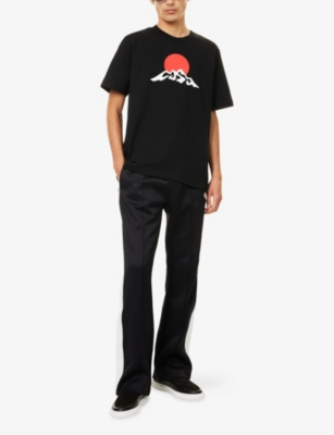 CASABLANCA: Montagne Crewneck Cotton T-Shirt