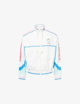 CASABLANCA: Logo-Print Colourblock Shell Windbreaker Jacket