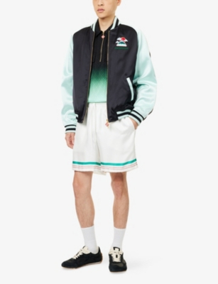 Casablanca Quilted Colour-block Satin Track Jacket