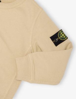 STONE ISLAND: Logo-Patch Long-Sleeves Sweatshirt 2-12 Years