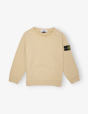 STONE ISLAND: Logo-Patch Long-Sleeves Sweatshirt 2-12 Years
