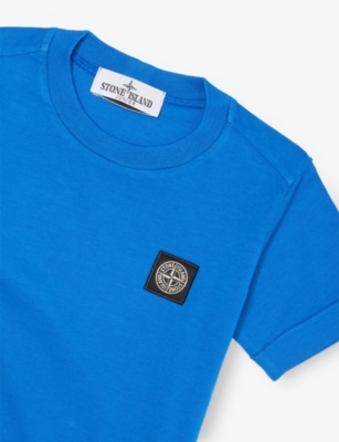 STONE ISLAND: Embroidered Logo-Patch Short-Sleeve Cotton-Jersey T-Shirt 2-12 Years