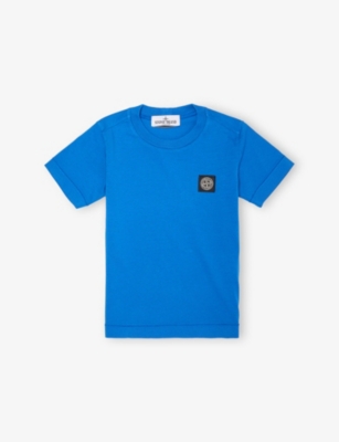 STONE ISLAND: Embroidered Logo-Patch Short-Sleeve Cotton-Jersey T-Shirt 2-12 Years