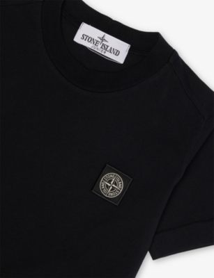 STONE ISLAND: Brand-Patch Short-Sleeves Cotton-Jersey T-Shirt 2-12 Years