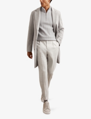 REISS: Flush Slim-Fit Wool-Blend Trousers