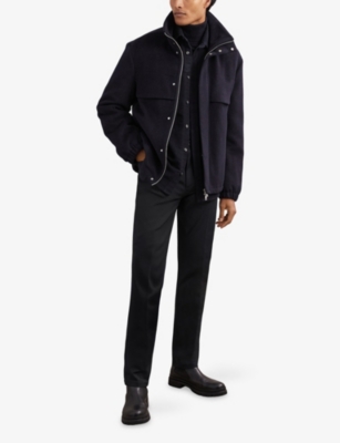 REISS: Canterbury Slim-Fit Stretch-Cotton Trousers