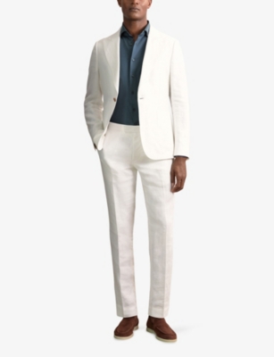 REISS: Duke Slim-Fit Long-Sleeve Cotton-Jersey Shirt