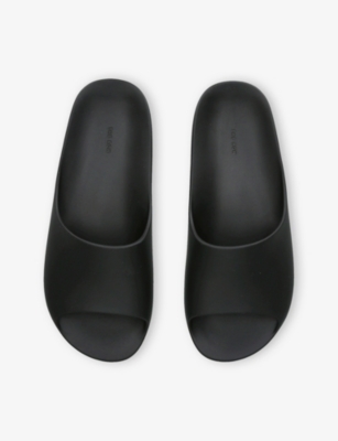 The Row Ama Foam Slide Sandals In Black