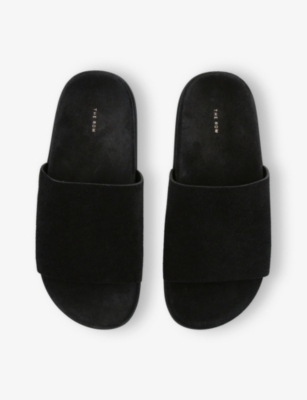 THE ROW: Hugh Suede Slides