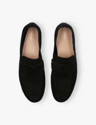 The Row Soft Mocassin F1626l305 Blk In Black