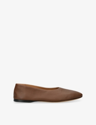THE ROW: Awar Flat Leather Shoes