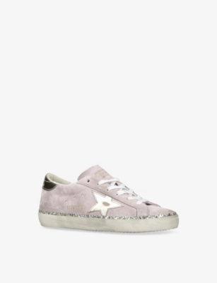 GOLDEN GOOSE: Women’s Super-Star Suede Low-Top Trainers