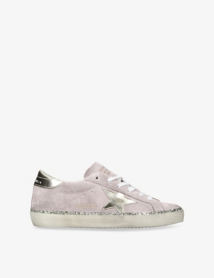 Golden Goose Womens Pink Women's Super-star Suede Low-top Trainers Eur 38/5 Uk