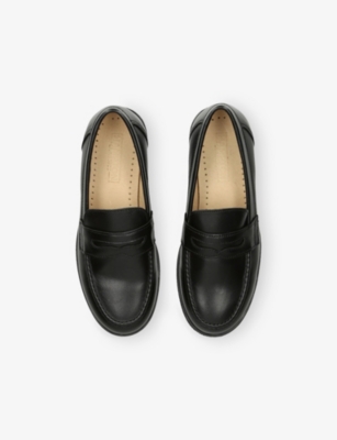 Trotters Leather Hugo Loafers In Black