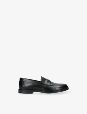 Trotters Leather Hugo Loafers In Black