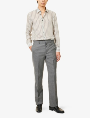 EMPORIO ARMANI: Regular-Fit Striped Woven Shirt