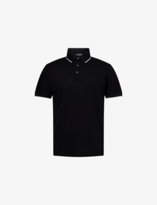 EMPORIO ARMANI: Embossed-Logo Cotton-Pique Polo Shirt