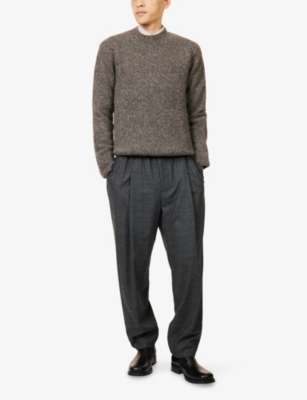 EMPORIO ARMANI: Crewneck Long-Sleeves Wool Blend Jumper