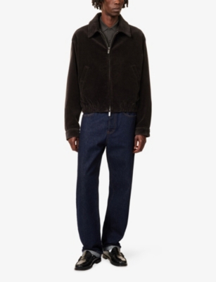 EMPORIO ARMANI: Classic-Collar Corduroy Cotton Bomber Jacket