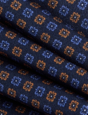 CORNELIANI: Geometric-Weave Silk Tie