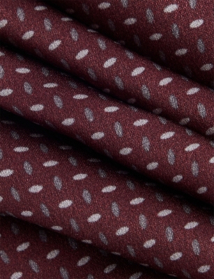 CORNELIANI: Geometric-Weave Silk Tie