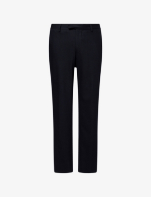 CORNELIANI: Slim-Leg Mid-Rise Wool and Cashmere-Blend Trousers