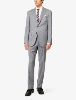 CORNELIANI: Notched-Collar Flap-Pocket Wool Suit