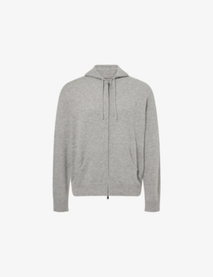 CORNELIANI: Ribbed-Trims Relaxed-Fit Cashmere Hoodie