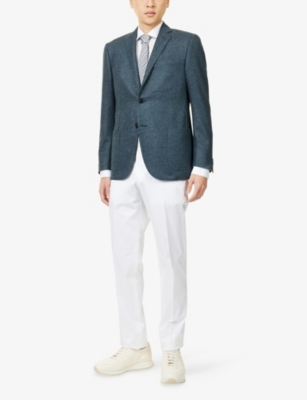 CORNELIANI: Academy Notched-Collar Wool-Cashmere Blend Jacket