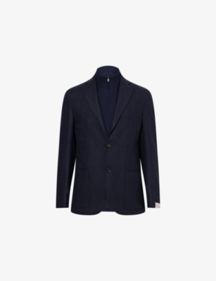 CORNELIANI: Notched-Collar Removable-Bib Wool Jacket