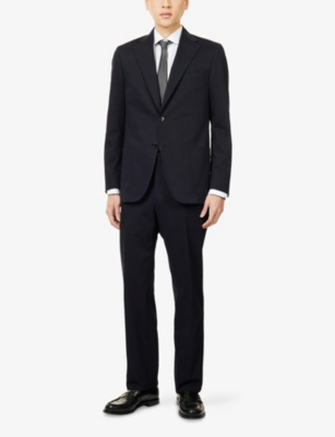 CORNELIANI: Notched-Lapel Long-Sleeve Cotton-Cashmere Blend Jacket
