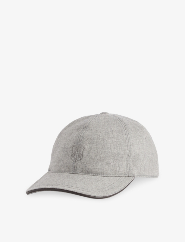 Logo-Embroidered Wool and Cashmere-Blend Baseball Cap