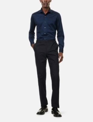 CORNELIANI: Long-Sleeve Regular-Fit Cotton Shirt