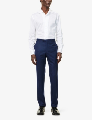 CORNELIANI: Long-Sleeve Regular-Fit Cotton Shirt