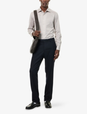 CORNELIANI: Long-Sleeve Regular-Fit Cotton Shirt