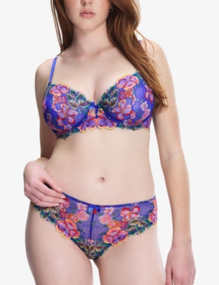 Savage X Fenty X Fenty Womens Sunchaser Cheeky Lace Briefs Rendezvous Blue Xs