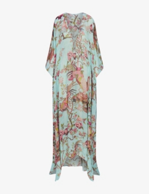 SKIMS: SKIMS x Cavalli Graphic-Print Stretch-Woven Kaftan