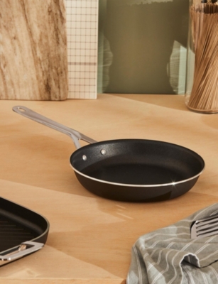 Alessi Black Pots&pans Aluminium And Stainless-steel Frying Pan 16cm In Black