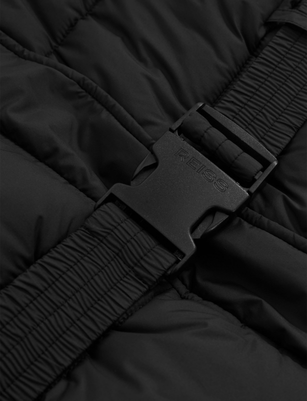 Hooded Belted-Waist Shell Coat 13-14 Years