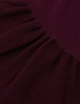 Reiss Ginny Glittered Stretch-woven Dress 3 In Purple