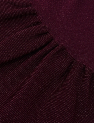 Reiss Ginny Glittered Stretch-woven Dress 3 In Purple