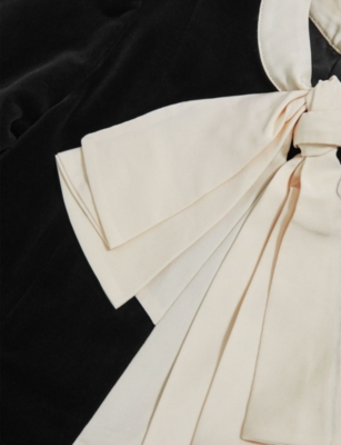 REISS: Melrose Tie-Neck Velvet Dress 9-13 Years