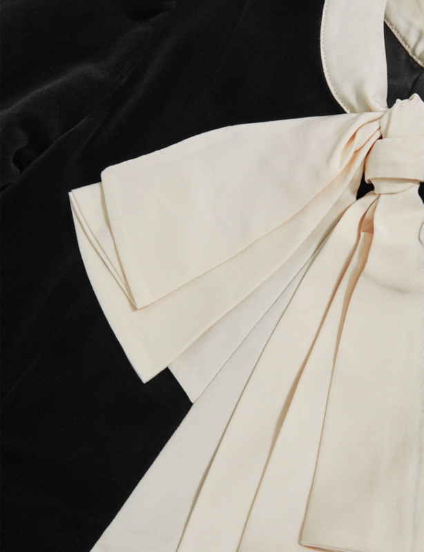 Melrose Tie-Neck Velvet Dress 9-13 Years