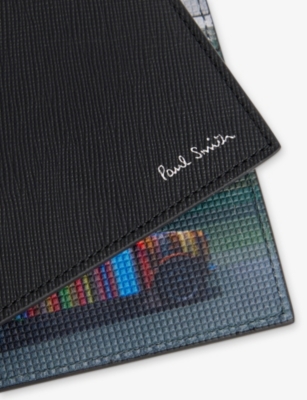 PAUL SMITH: Billfold Foiled-Branding Leather Wallet