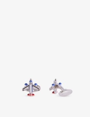 PAUL SMITH: Aeroplane Copper And Zinc Cufflinks