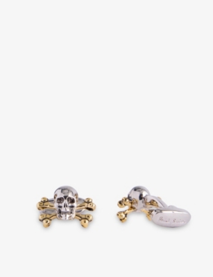 PAUL SMITH: Skull Copper And Zinc Cufflinks