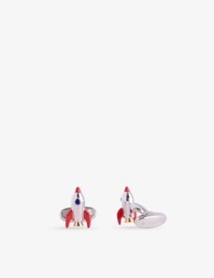 PAUL SMITH: Space Rocket Copper And Zinc Cufflinks