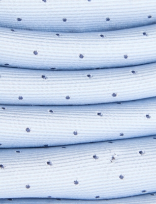 PAUL SMITH: Polka-Dot Wide-Blade Silk Tie