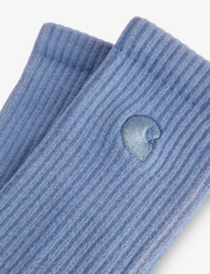 CARHARTT WIP: Hudson Brand-Embroidery Stretch-Cotton Blend Socks