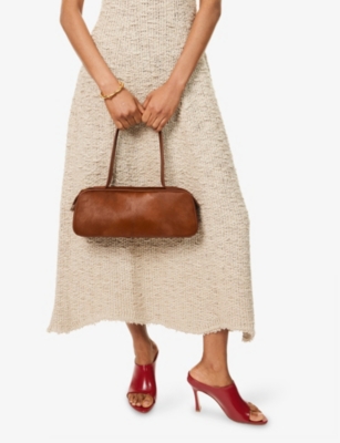 Khaite Womens  Simona Leather Shoulder Bag